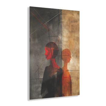 Ethereal Echo: Abstract Shadow of Consciousness Acrylic Print