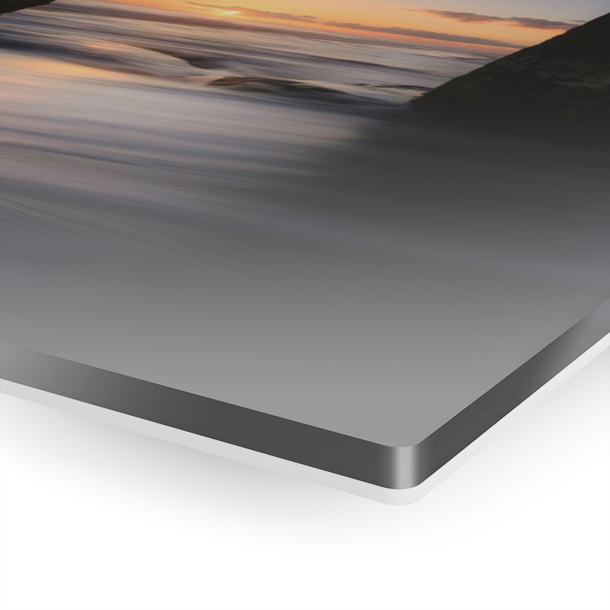 Portal to Serenity: Mystical Sunrise over the Ocean through the Acrylic Print