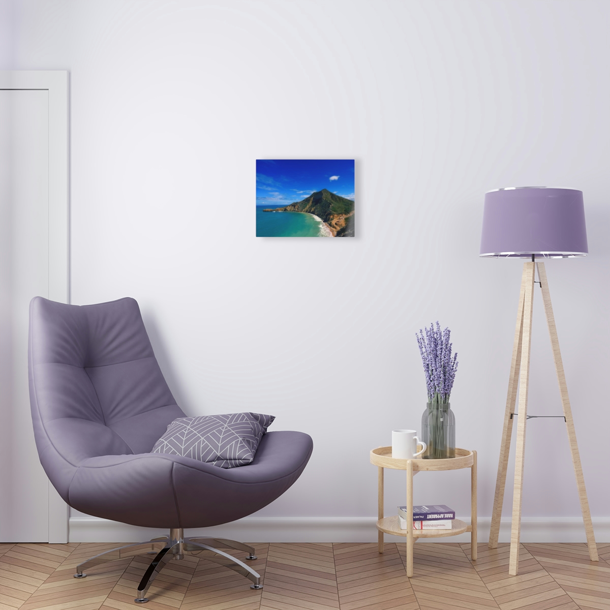 Tropical Paradise: Captivating Acrylic Prints of Beautiful Caribbean Mountains