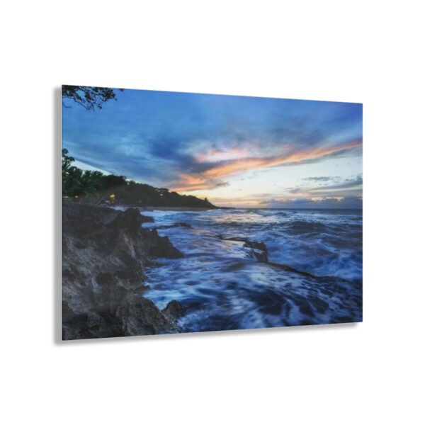 Blue Ocean Sunset - Acrylic Print