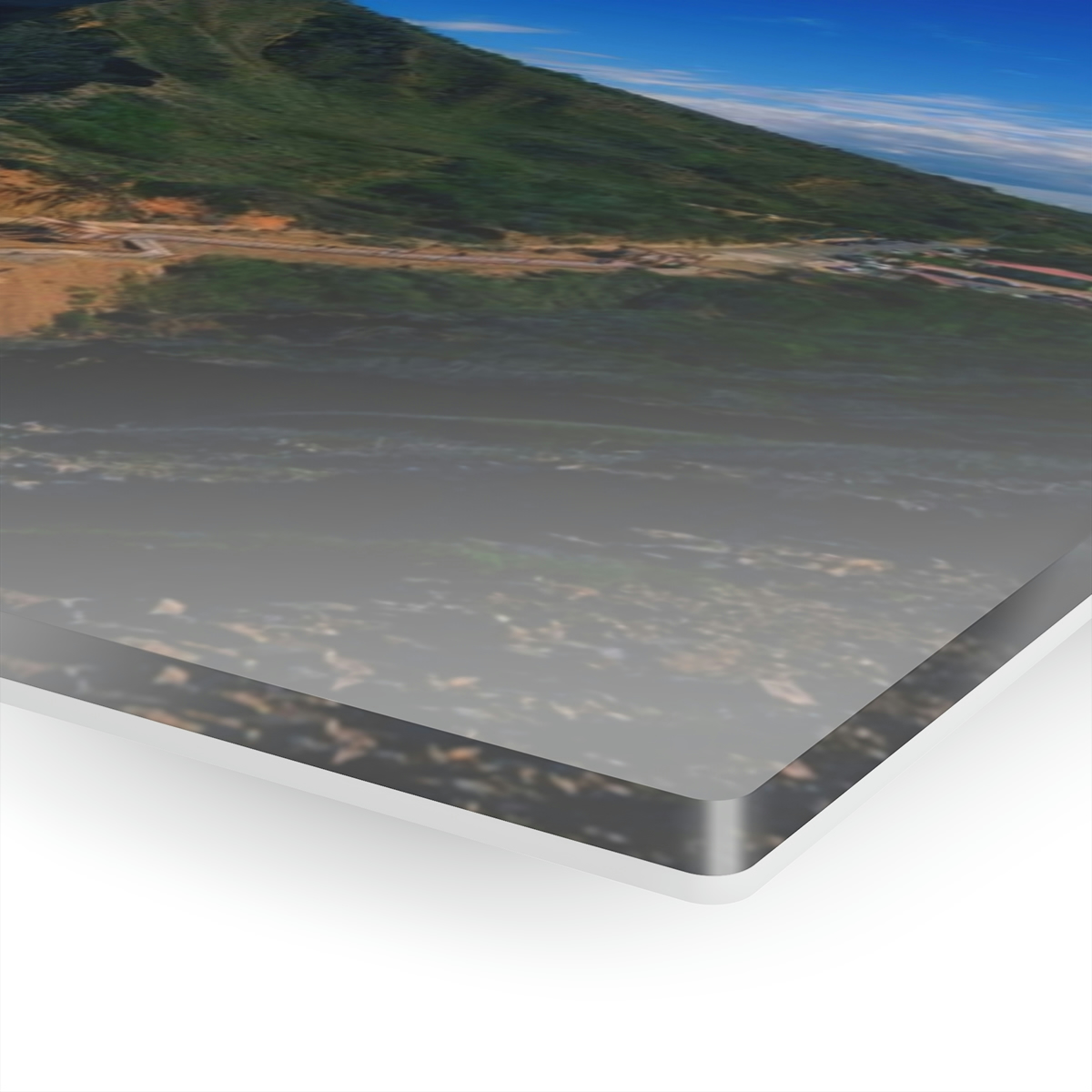 Tropical Paradise: Captivating Acrylic Prints of Beautiful Caribbean Mountains