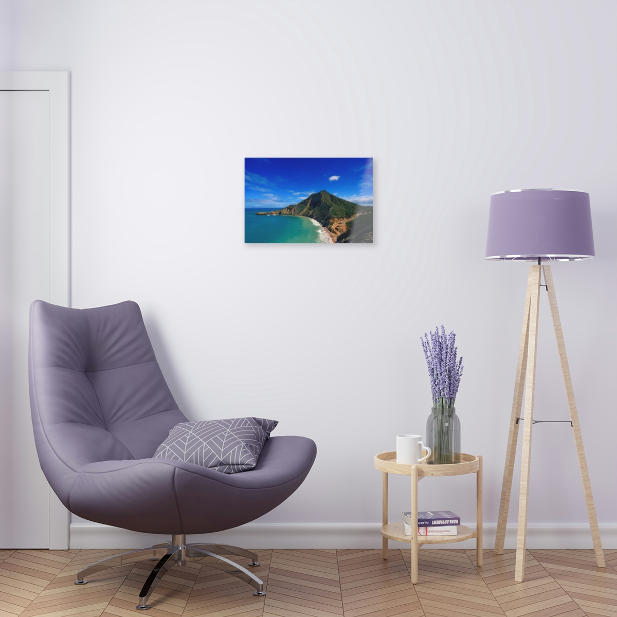 Tropical Paradise: Captivating Acrylic Prints of Beautiful Caribbean Mountains