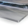 Seascape Symphony: An Acrylic Print Celebrating the Mystical Meeting of Dawn, Ocean Waves, and Rocks