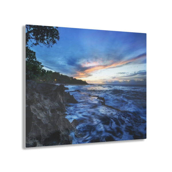 Blue Ocean Sunset - Acrylic Print