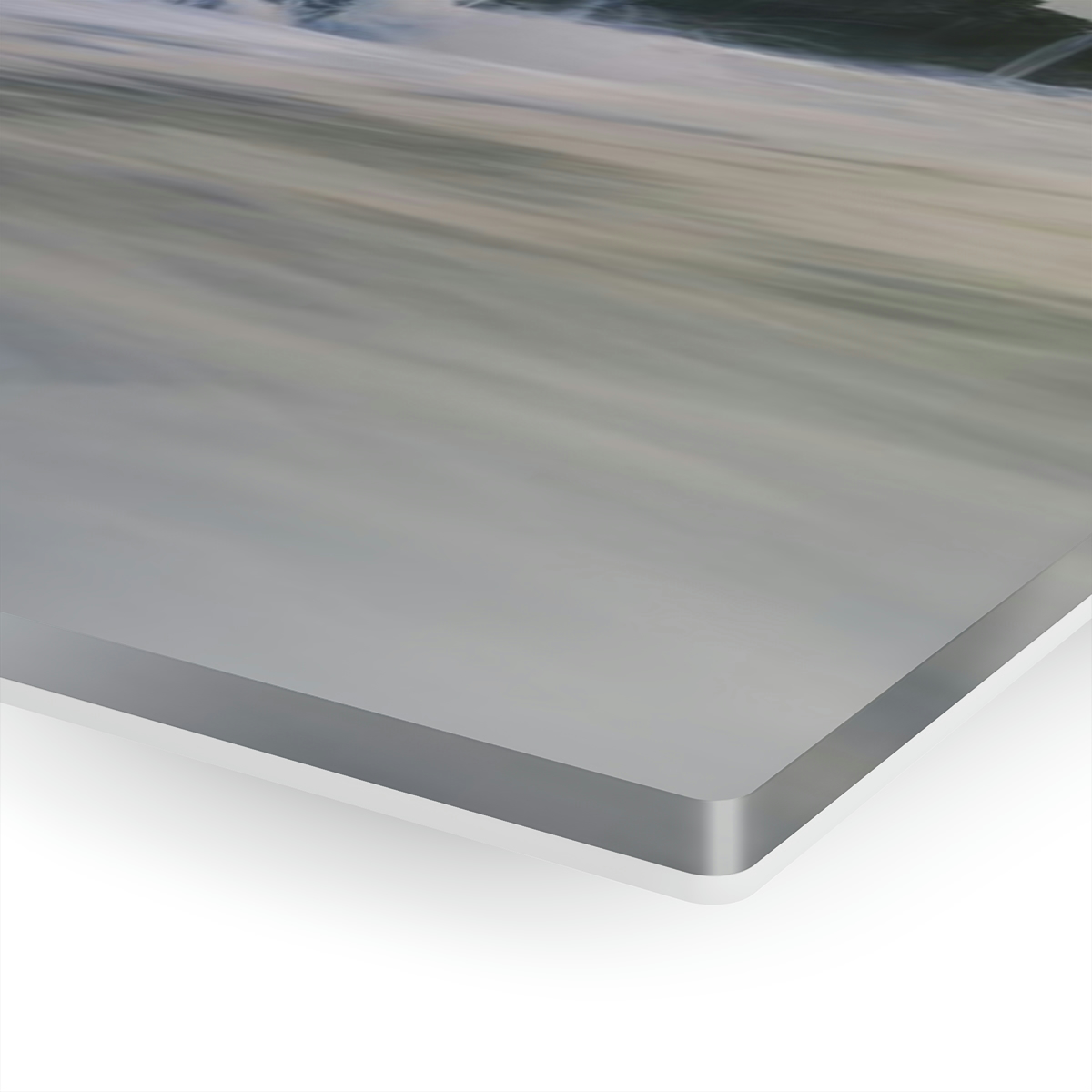 Seascape Symphony: An Acrylic Print Celebrating the Mystical Meeting of Dawn, Ocean Waves, and Rocks