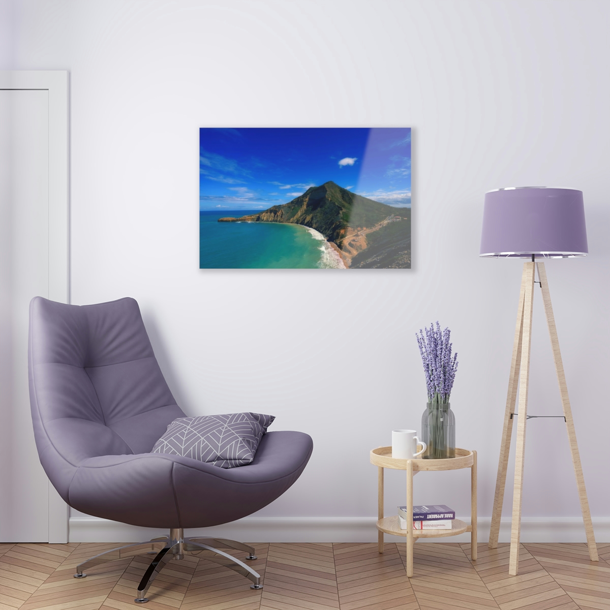 Tropical Paradise: Captivating Acrylic Prints of Beautiful Caribbean Mountains