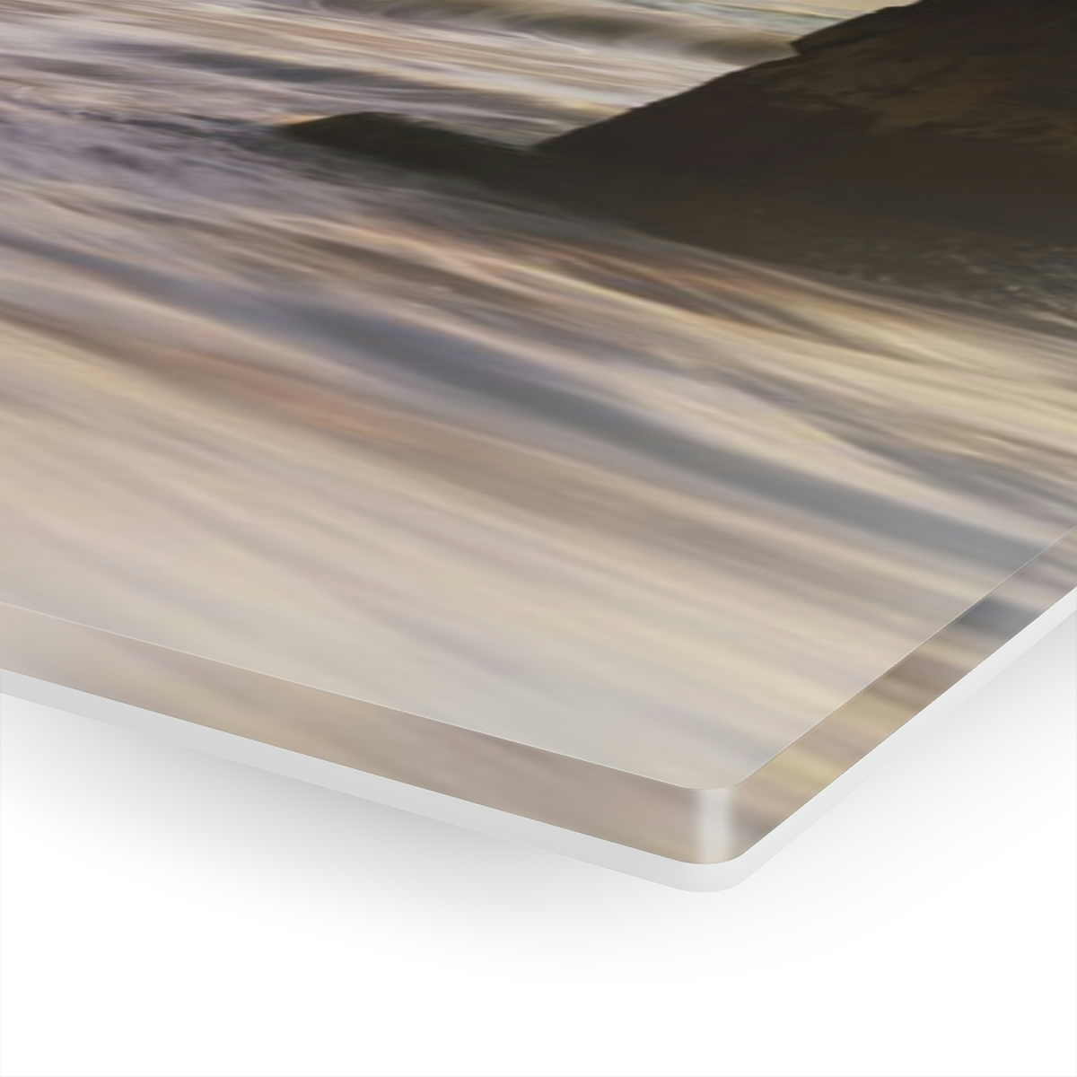 78313-62.jpg "Oceanic Dawn": Acrylic prints wall art for office or home, featuring sunrise, thunder clouds, and mysterious ocean pillar.