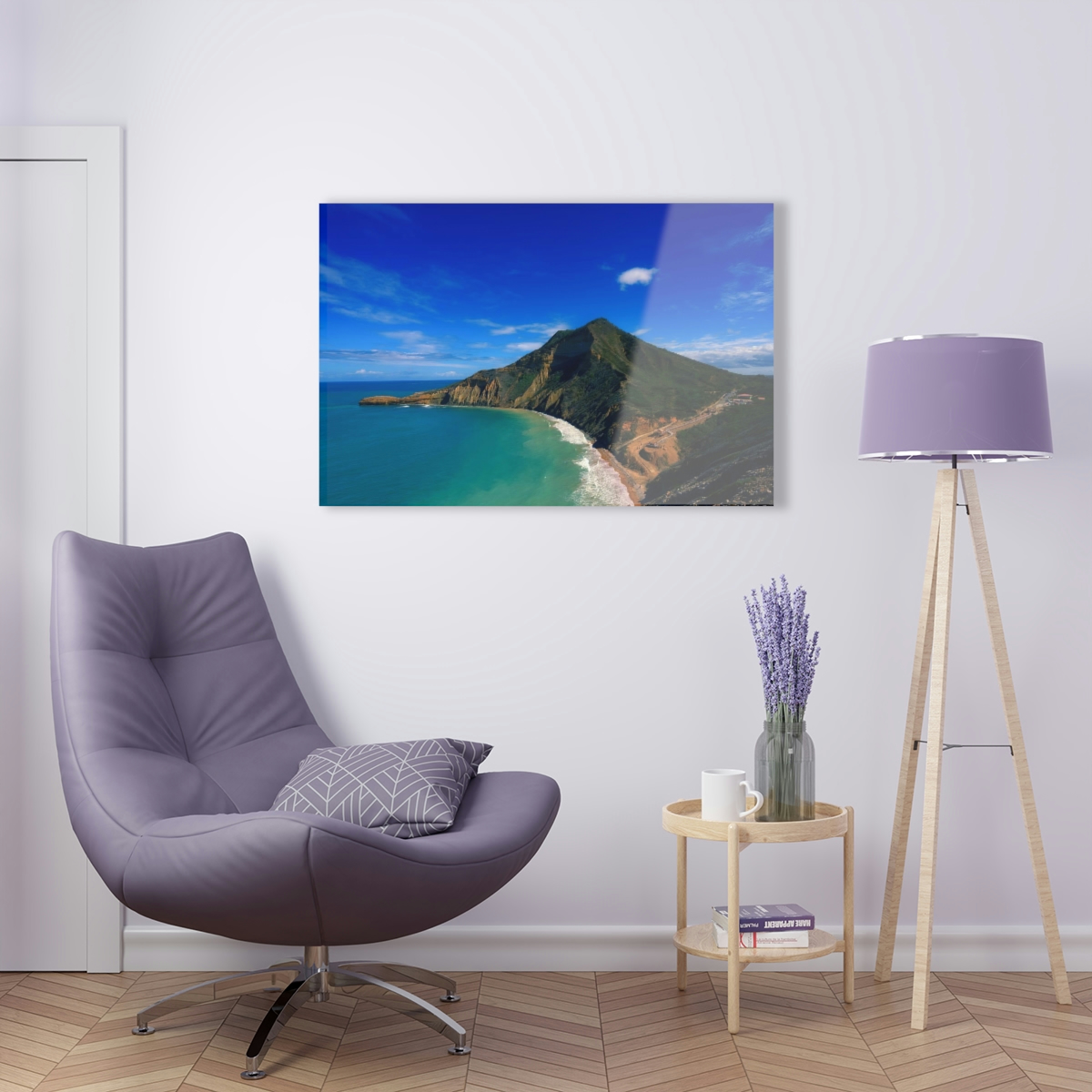 Tropical Paradise: Captivating Acrylic Prints of Beautiful Caribbean Mountains