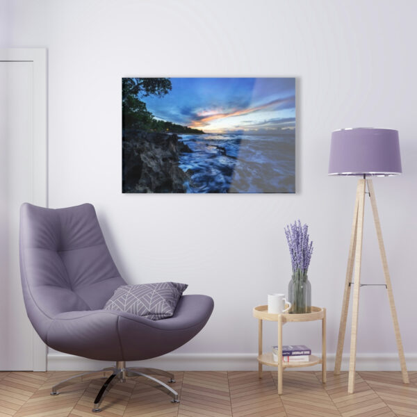 Blue Ocean Sunset - Acrylic Print