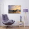 "Morning at Brown Bear Rock": Serene early morning on the ocean captured in stunning Acrylic Print wall art.