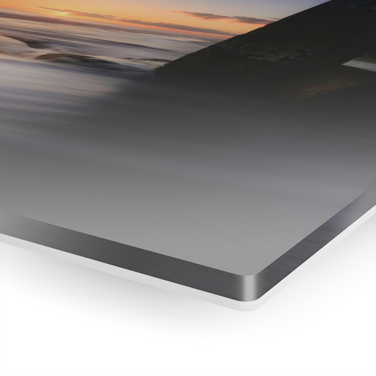 Portal to Serenity: Mystical Sunrise over the Ocean through the Acrylic Print