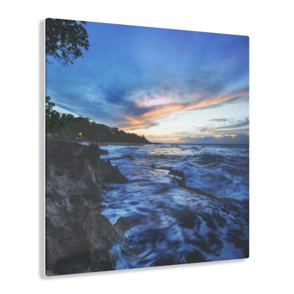 Blue Ocean Sunset - Acrylic Print