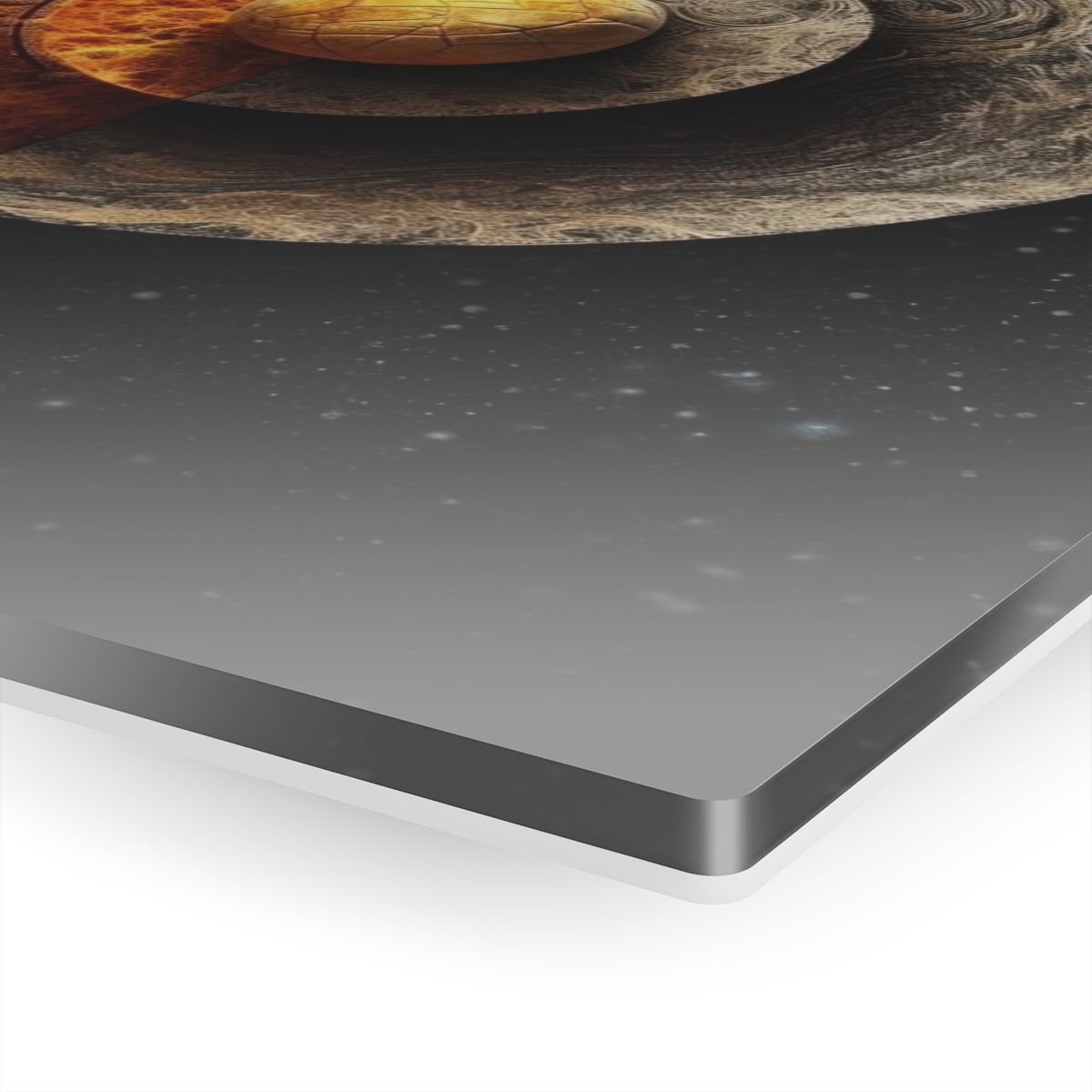 Hot & Cold Harmony: Abstract Wall Art - Acrylic Print