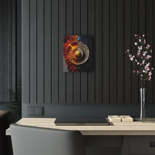 Hot & Cold Harmony: Abstract Wall Art - Acrylic Print
