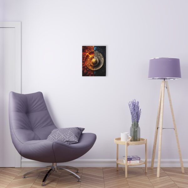 Hot & Cold Harmony: Abstract Wall Art - Acrylic Print