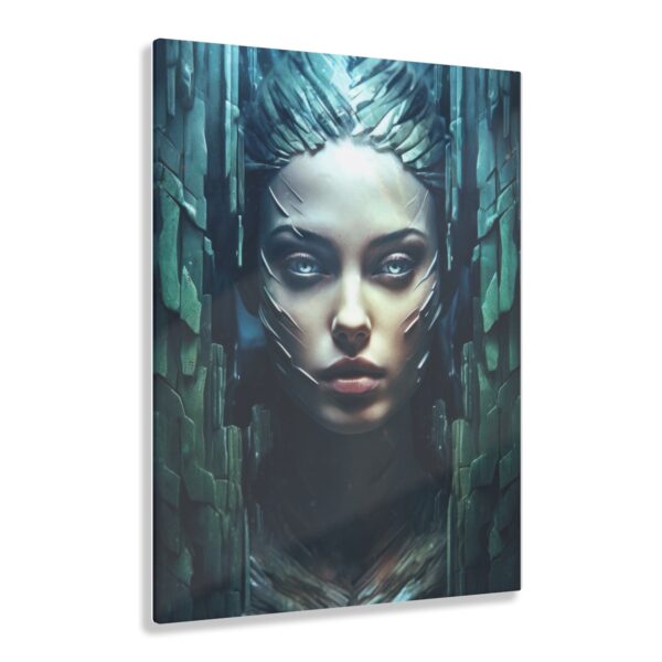 Enigmatic Presence: Abstract Stone Goddess - Acrylic Print