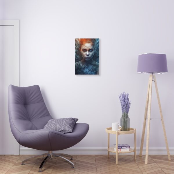 Transcendent Slate: Abstract Girl - Acrylic Print