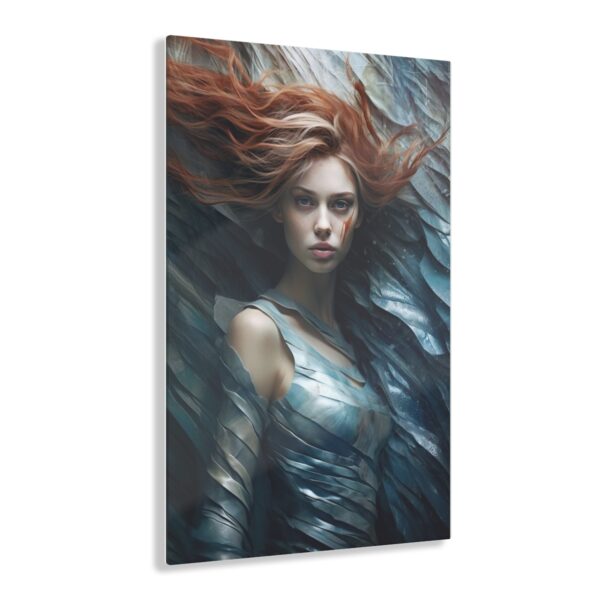 Mystic Serenity: Abstract Girl Goddess - Acrylic Print