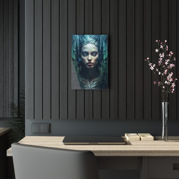 Enigmatic Presence: Abstract Stone Goddess - Acrylic Print