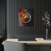 Hot & Cold Harmony: Abstract Wall Art - Acrylic Print