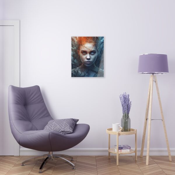 Transcendent Slate: Abstract Girl - Acrylic Print