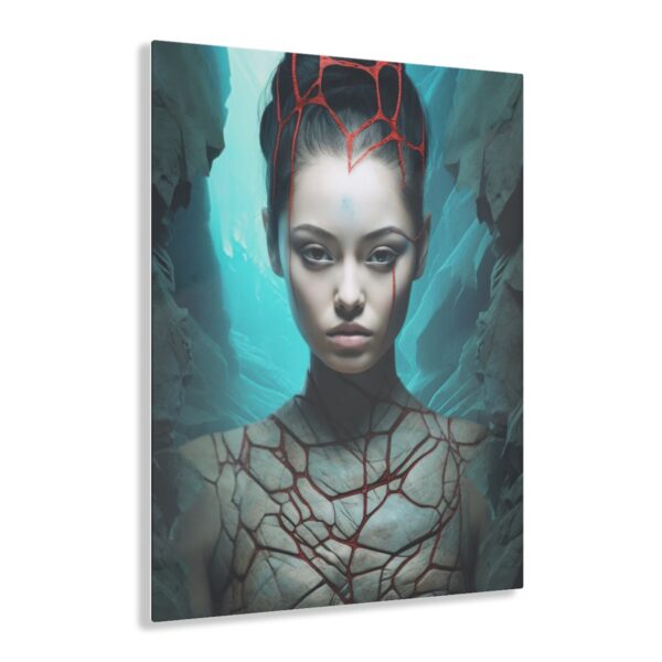 Enigmatic Elegance: Oriental Goddess - Abstract Acrylic Print