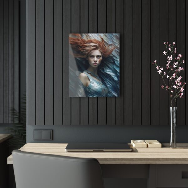 Mystic Serenity: Abstract Girl Goddess - Acrylic Print