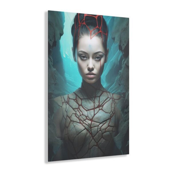 Enigmatic Elegance: Oriental Goddess - Abstract Acrylic Print