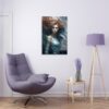 Mystic Serenity: Abstract Girl Goddess - Acrylic Print