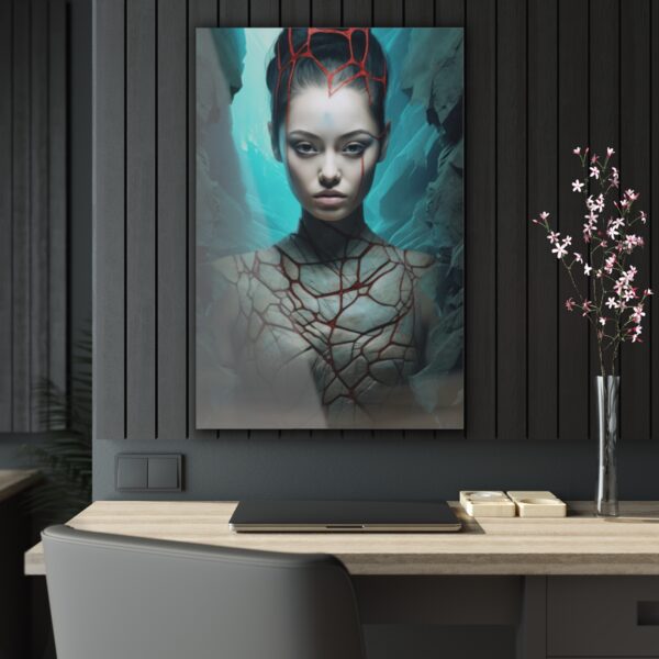 Enigmatic Elegance: Oriental Goddess - Abstract Acrylic Print