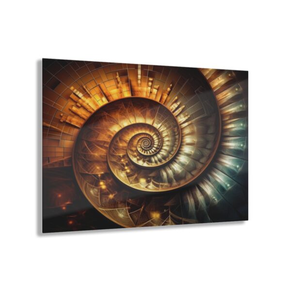 SpiPal Time: Abstract Harmony - Acrylic Print for Wall & Office Decor
