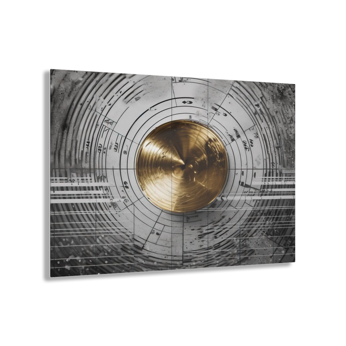 Infinity Melody: Music Abstraction - Acrylic Print for Wall Office Decor