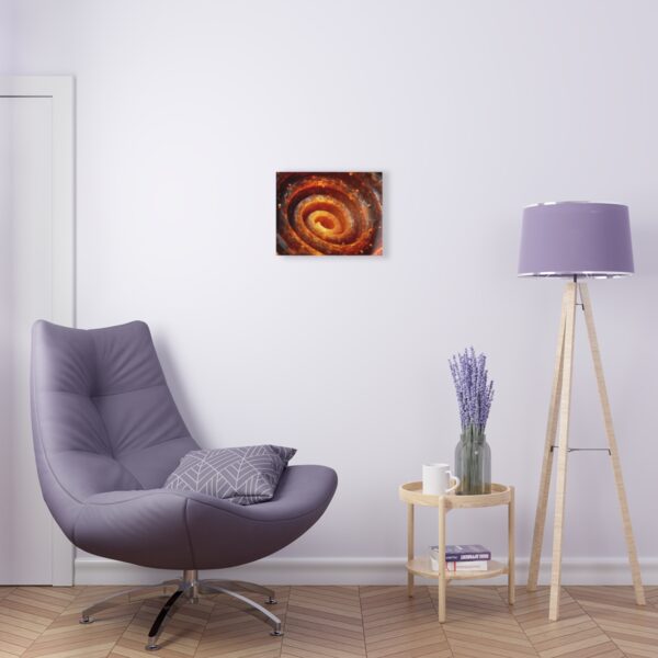 Metallic Spiral: Abstract Wall Art Decor - Acrylic Print