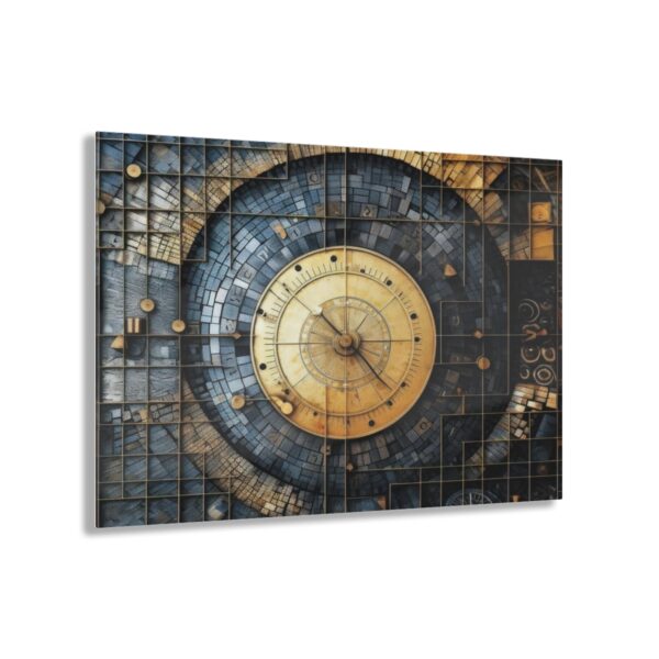 Time Travels: Abstract Journey Wall Art Acrylic Print