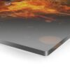 Melodic Flames: Abstract Fire Music Wall Art Acrylic Print