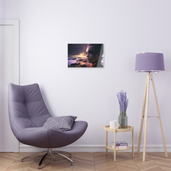 Oceanic Harmony: Abstract Ocean Girl - Acrylic Print