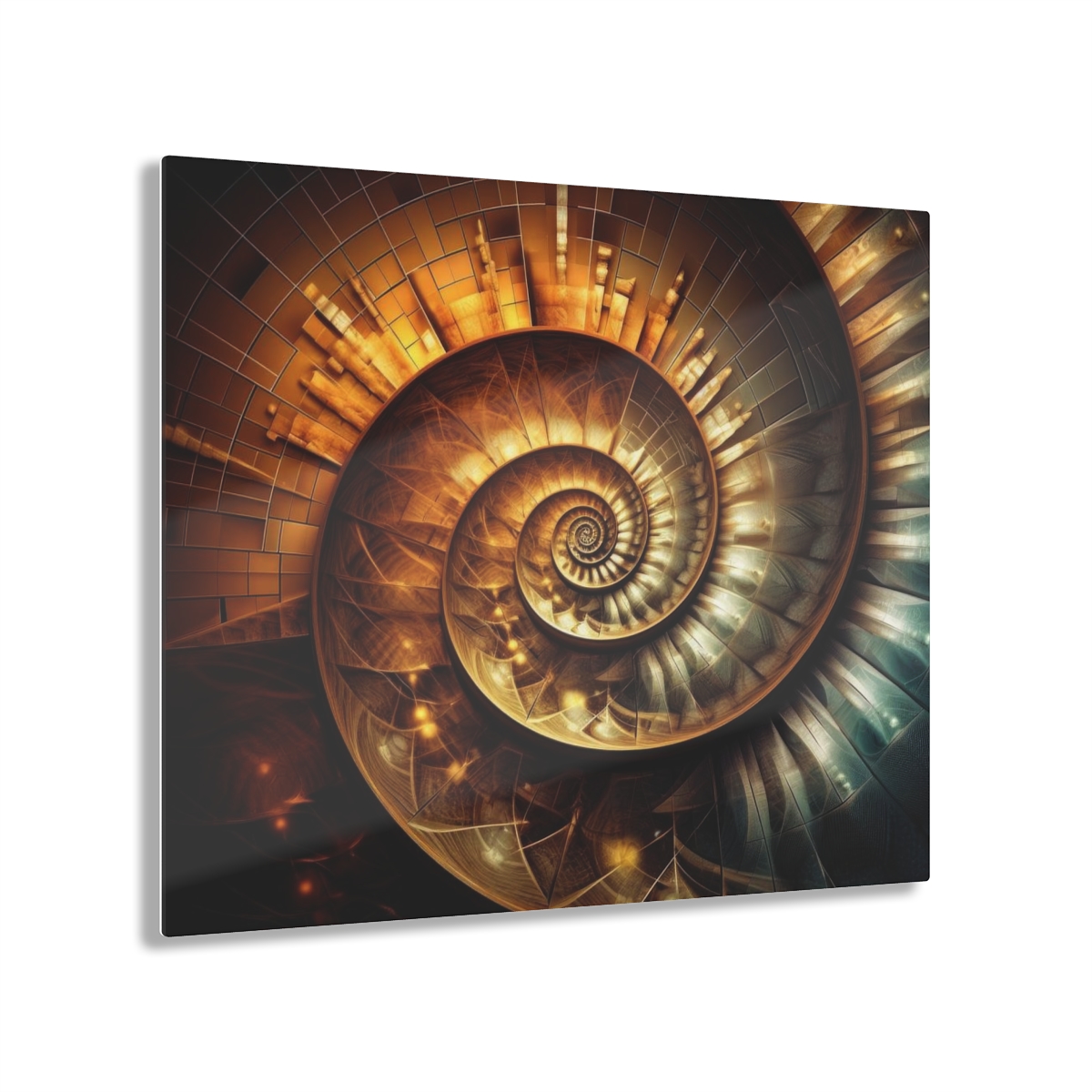 78312-10.jpg SpiPal Time: Abstract Harmony - Acrylic Print for Wall & Office Decor