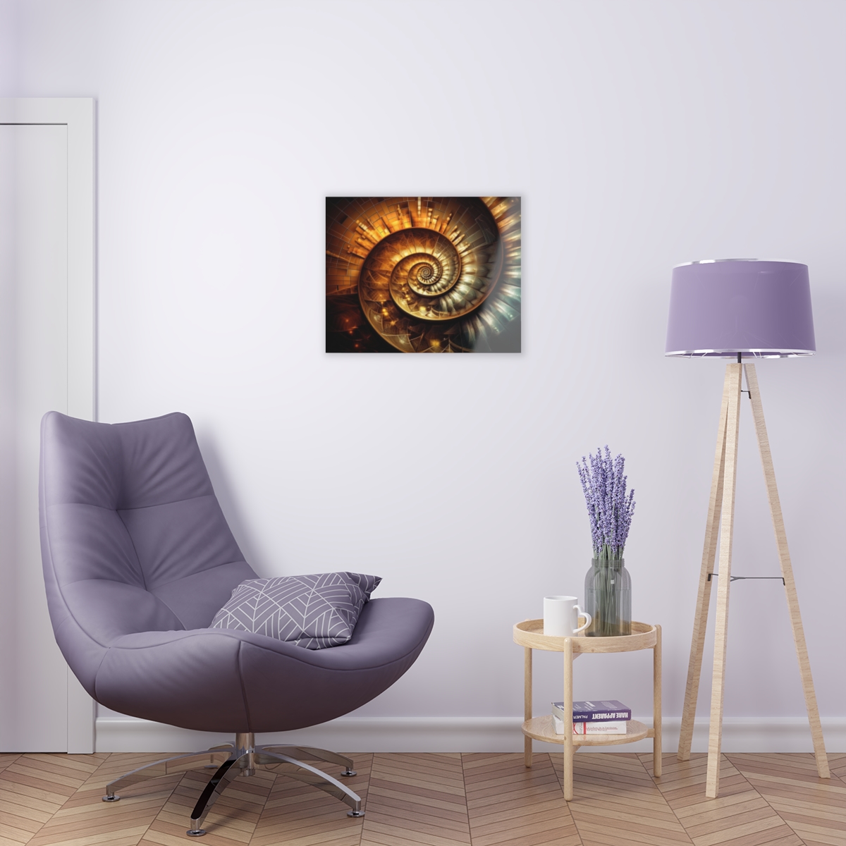 78312-14.jpg SpiPal Time: Abstract Harmony - Acrylic Print for Wall & Office Decor