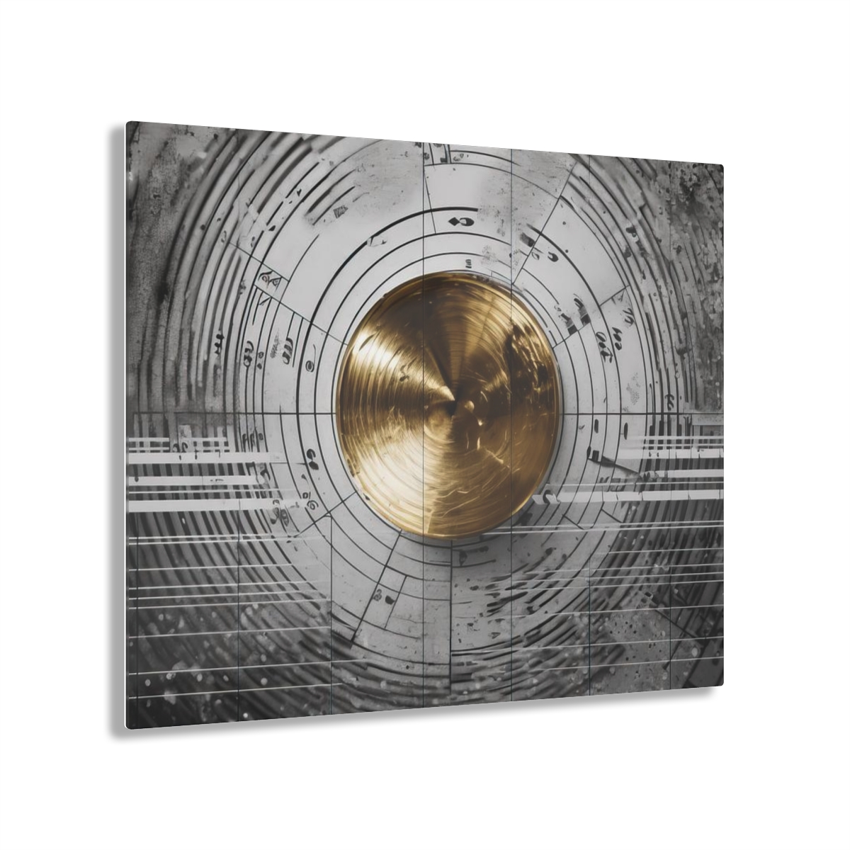 Infinity Melody: Music Abstraction - Acrylic Print for Wall Office Decor