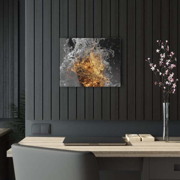 Elemental Fusion: Abstract Firewater Wall Art Acrylic Print