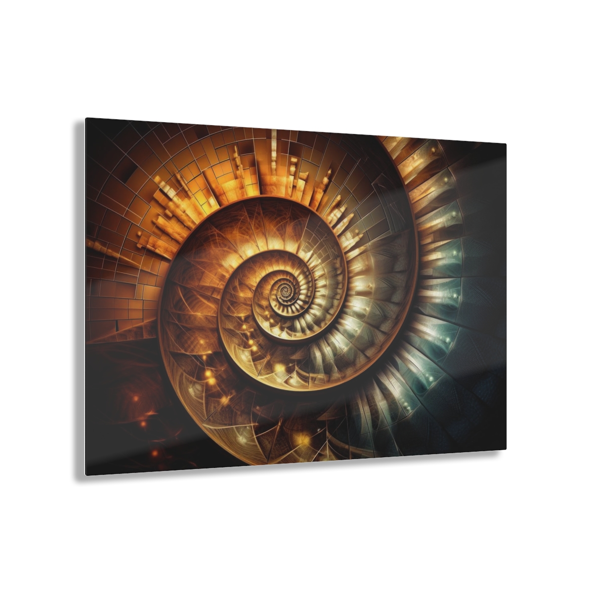78313-10.jpg SpiPal Time: Abstract Harmony - Acrylic Print for Wall & Office Decor