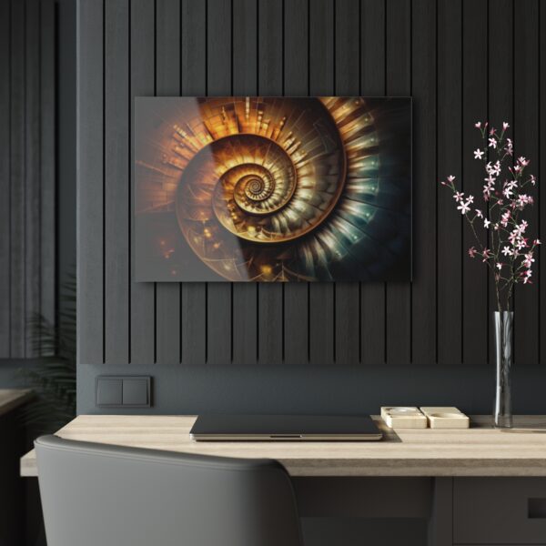 SpiPal Time: Abstract Harmony - Acrylic Print for Wall & Office Decor