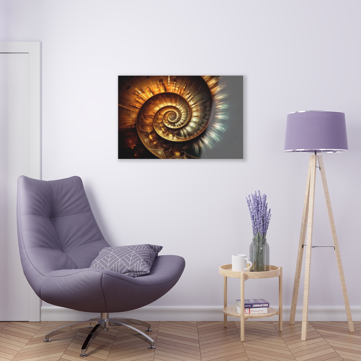 78313-14.jpg SpiPal Time: Abstract Harmony - Acrylic Print for Wall & Office Decor
