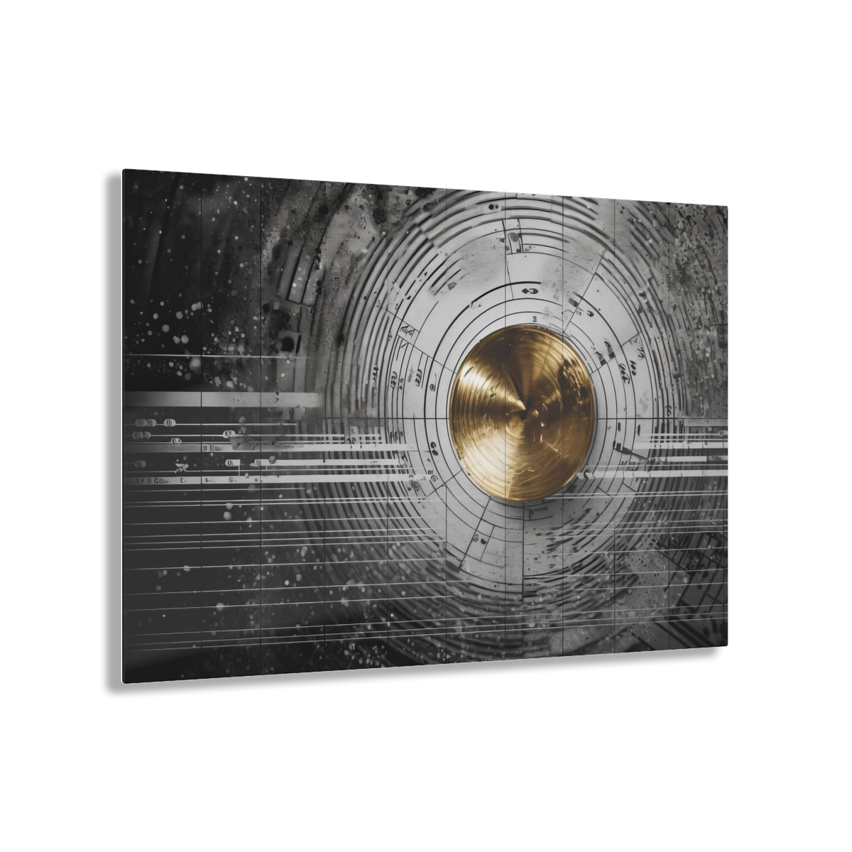 Infinity Melody: Music Abstraction - Acrylic Print for Wall Office Decor