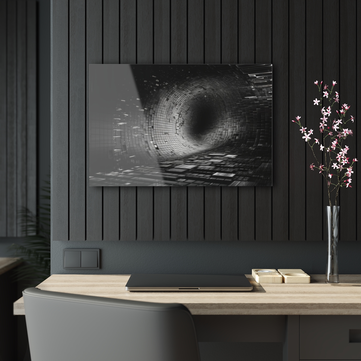 78313-43.jpg Dynamic Turbulence: Abstract Acrylic Print for Wall & Office Decor