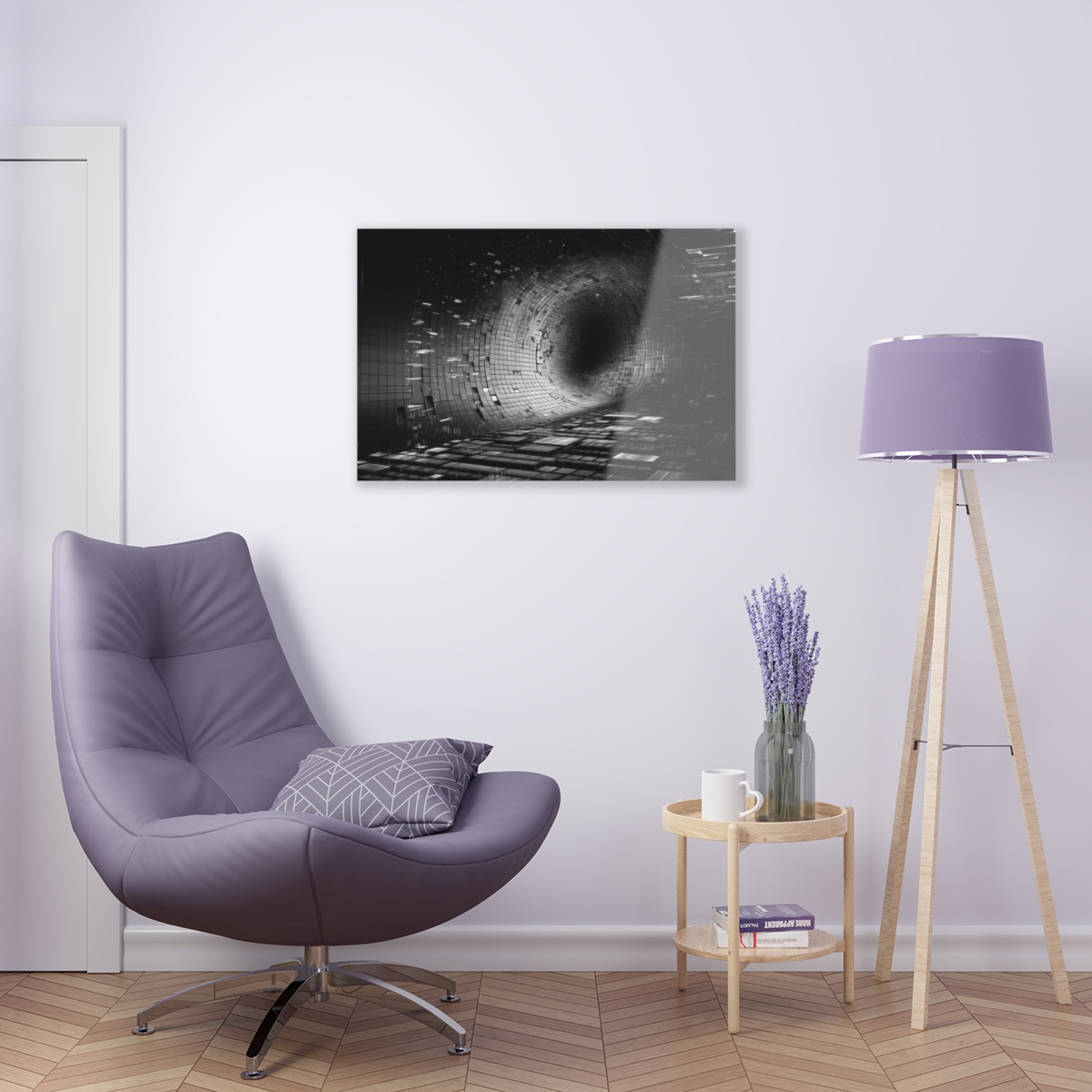 78313-44.jpg Dynamic Turbulence: Abstract Acrylic Print for Wall & Office Decor