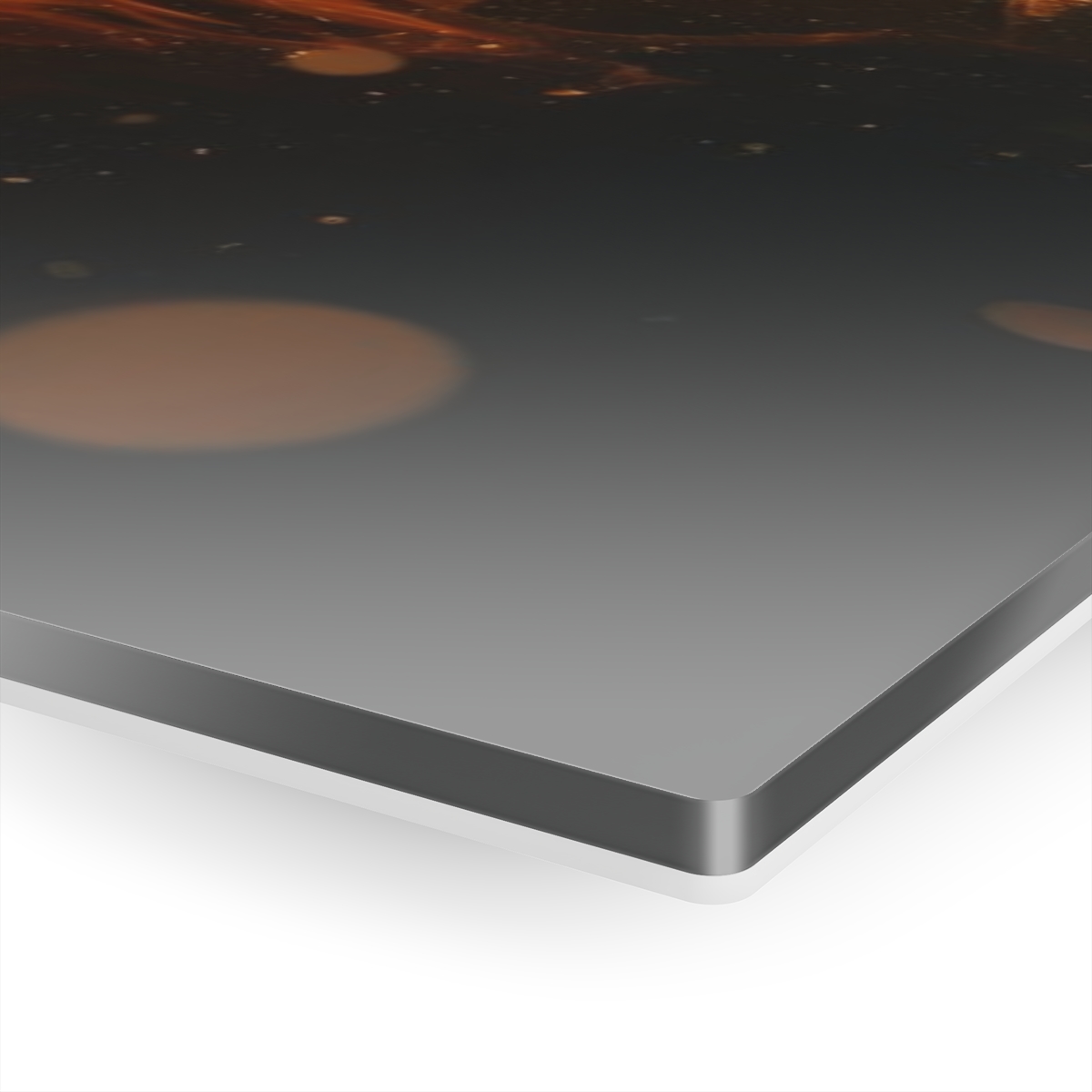 Melodic Flames: Abstract Fire Music Wall Art Acrylic Print