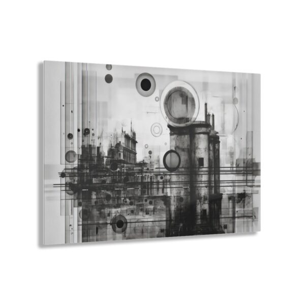 Architectural Abstraction: Office Wall Decor - Acrylic Print