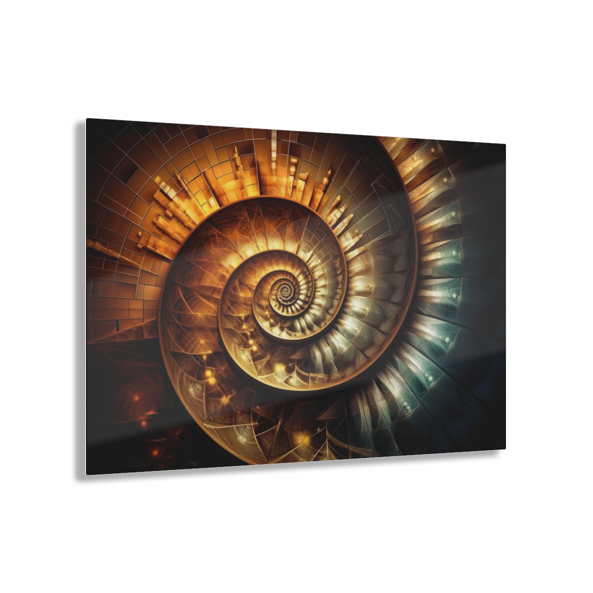 78315-10.jpg SpiPal Time: Abstract Harmony - Acrylic Print for Wall & Office Decor