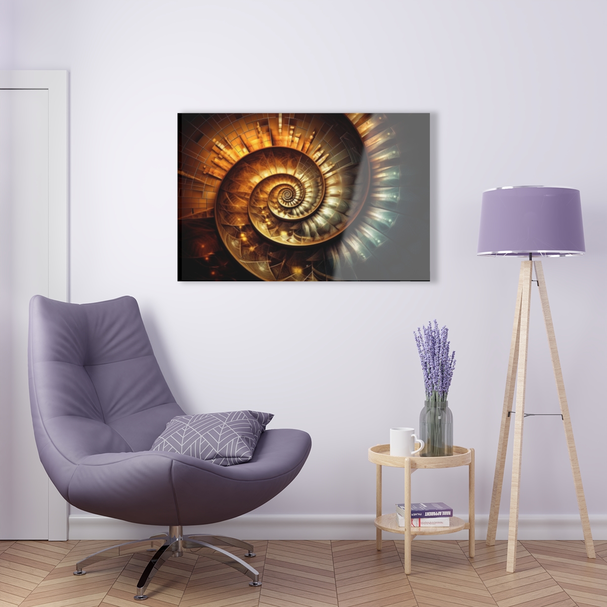 78315-14.jpg SpiPal Time: Abstract Harmony - Acrylic Print for Wall & Office Decor